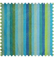 Green aqua blue turquoise stripes main cotton curtain designs